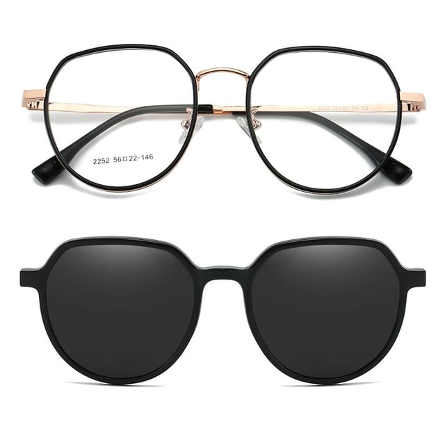 / Eyeglasses Clip Sunglasses 2 Designs) On (Various in 1 Magnetic