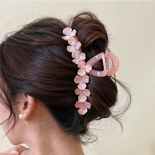 Claw Floral Hair Rhinestone