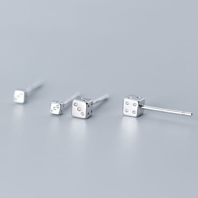 Dice S925 Sterling Silver Stud Earring (Various Designs)