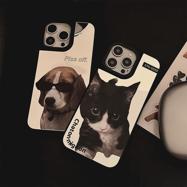 Phone Animal Mirrored Case