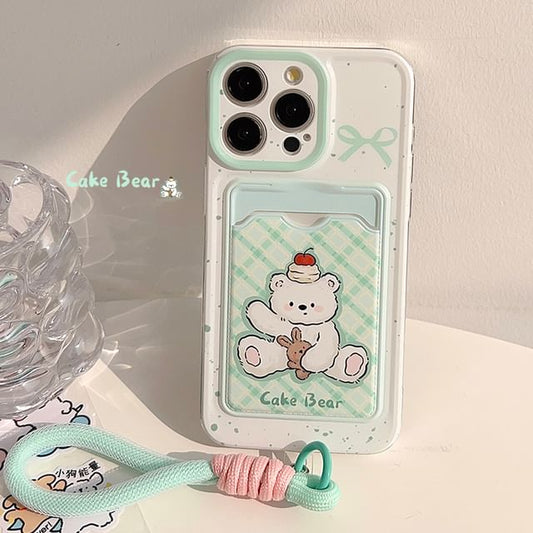 Phone Case Bear Card Holder