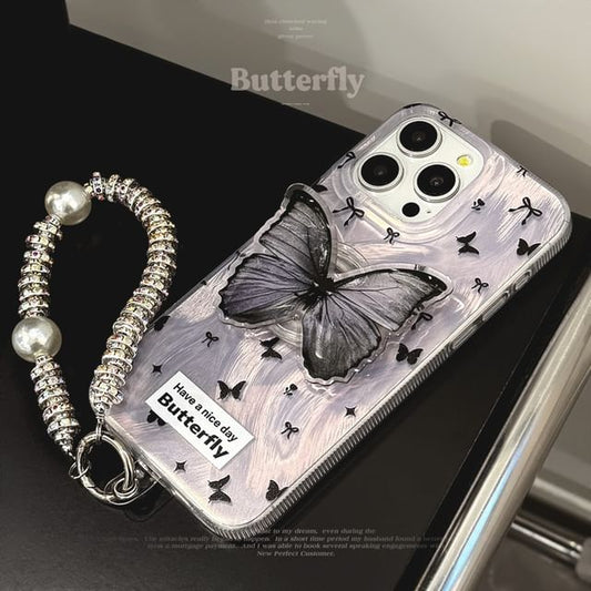 Set Butterfly / Phone Strap Case