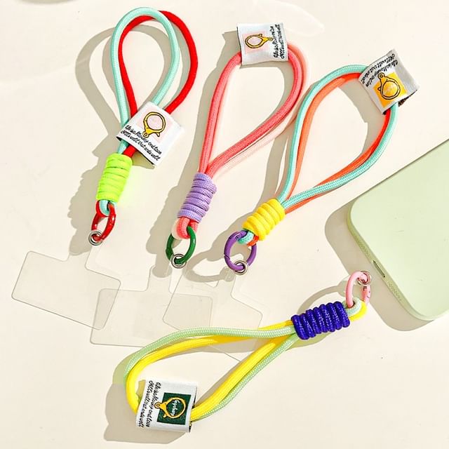 Two-Tone Applique Phone Strap