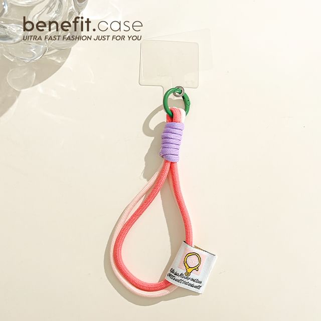 Two-Tone Applique Phone Strap