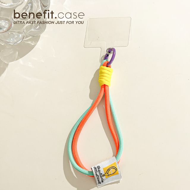 Two-Tone Applique Phone Strap