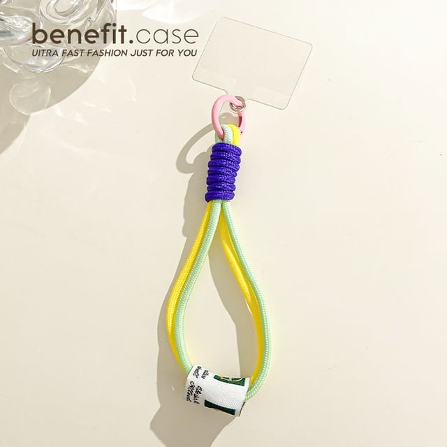 Two-Tone Applique Phone Strap