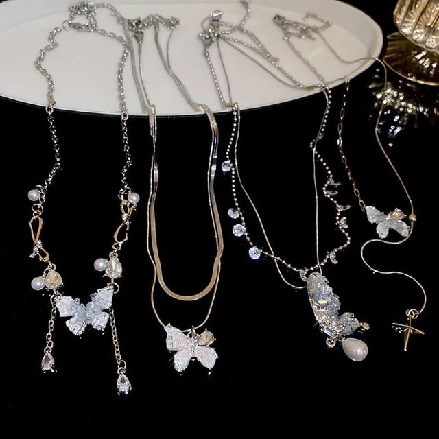 Necklace Layered Butterfly