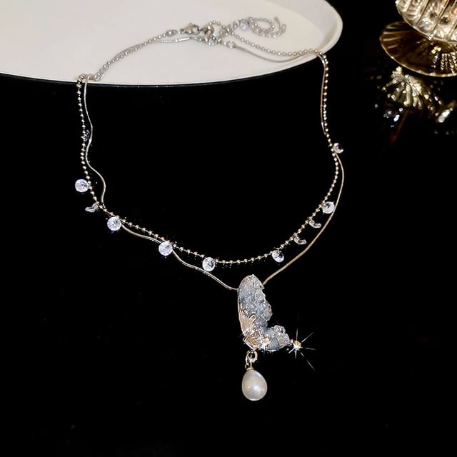 Necklace Layered Butterfly