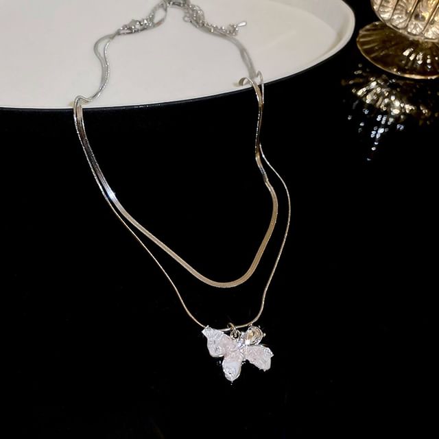 Necklace Layered Butterfly