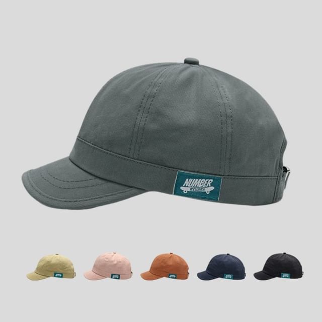 Short Baseball Brim Cap Applique