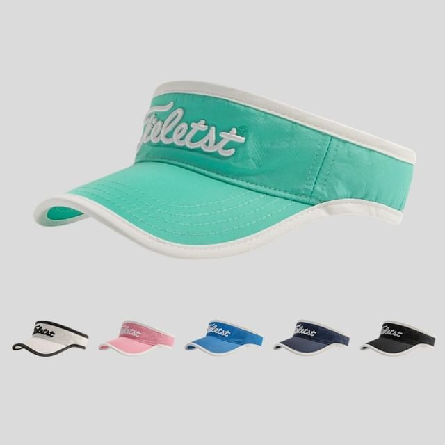 Visor Contrast Embroidered Sun Trim Lettering