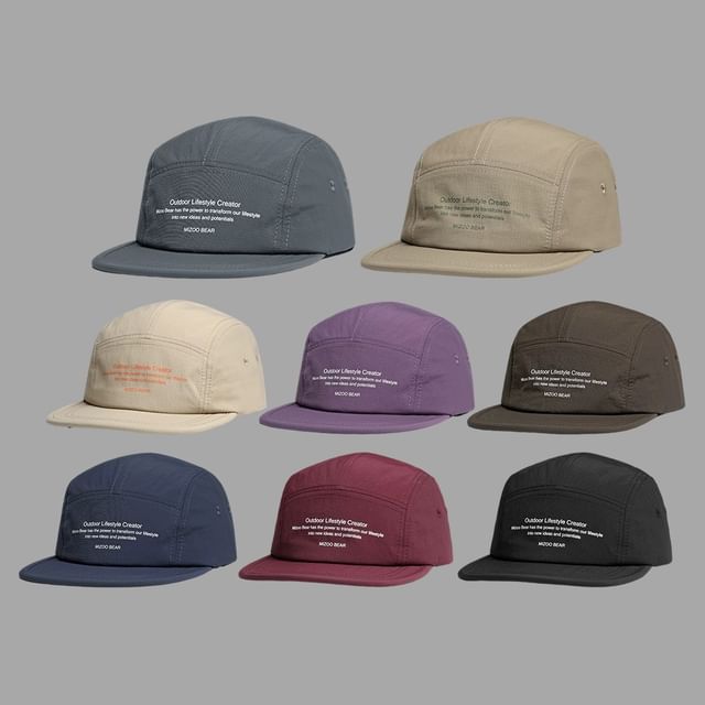 Baseball Print Cap Lettering