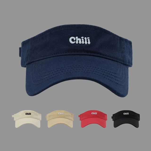 Sun Lettering Embroidered Visor