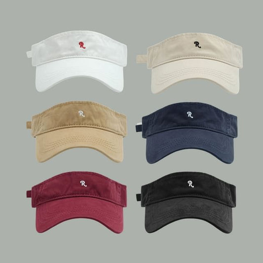 Visor Sun Lettering Embroidered