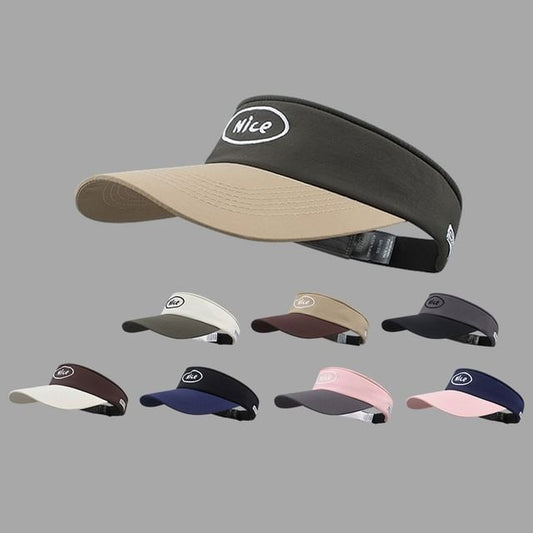 Two Sun Lettering Visor Tone Embroidered