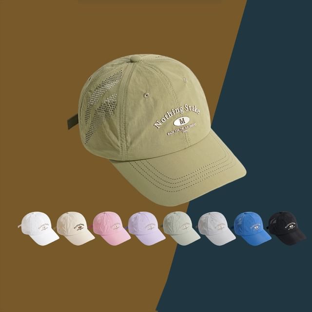 Lettering Print Cap Baseball