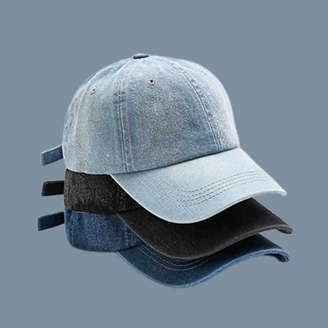 Baseball Cap Denim Washed