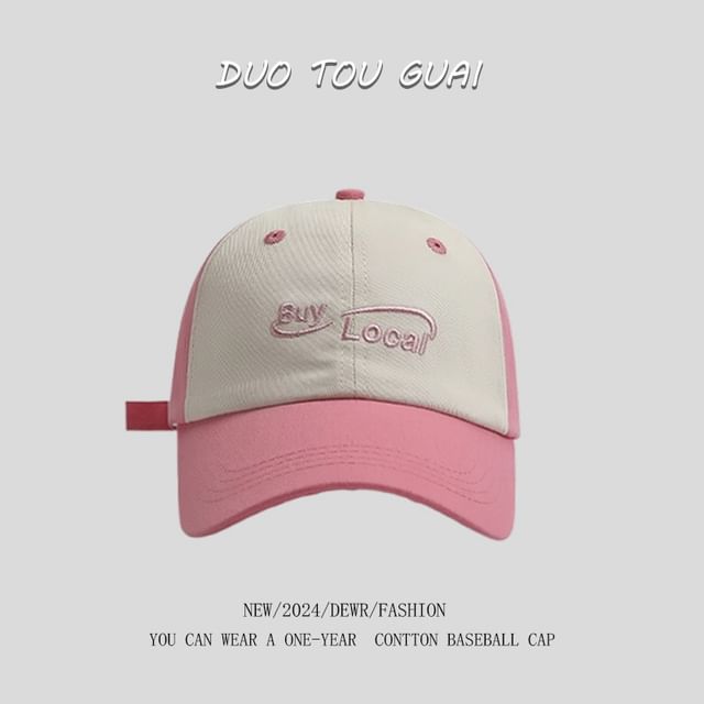 Tone Embroidered Cap Lettering Baseball Two