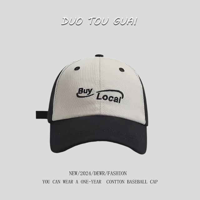 Tone Embroidered Cap Lettering Baseball Two