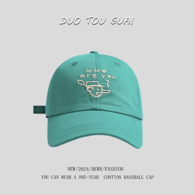 Baseball Embroidered Cartoon Cap