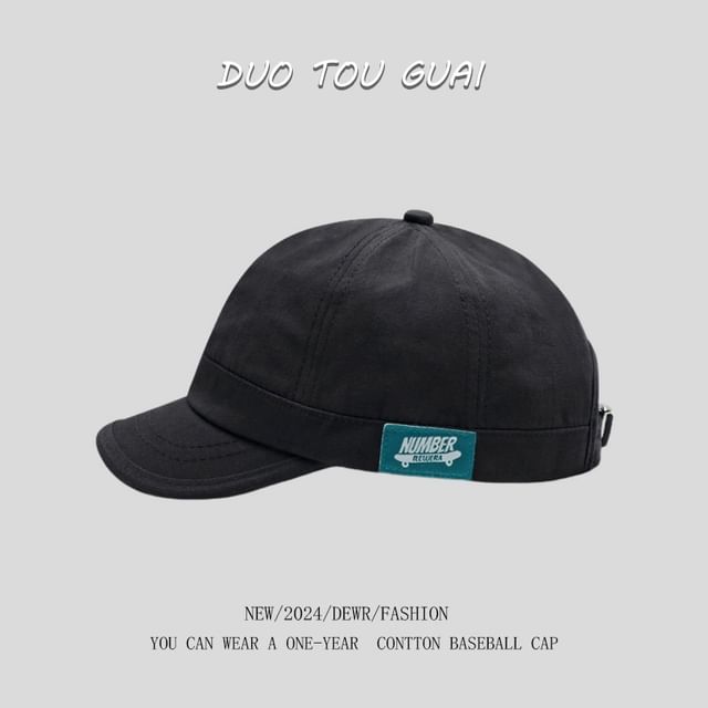 Short Baseball Brim Cap Applique