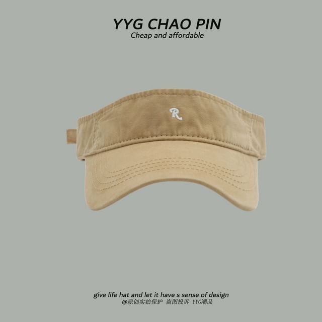 Visor Sun Lettering Embroidered