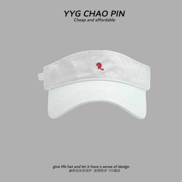 Visor Sun Lettering Embroidered