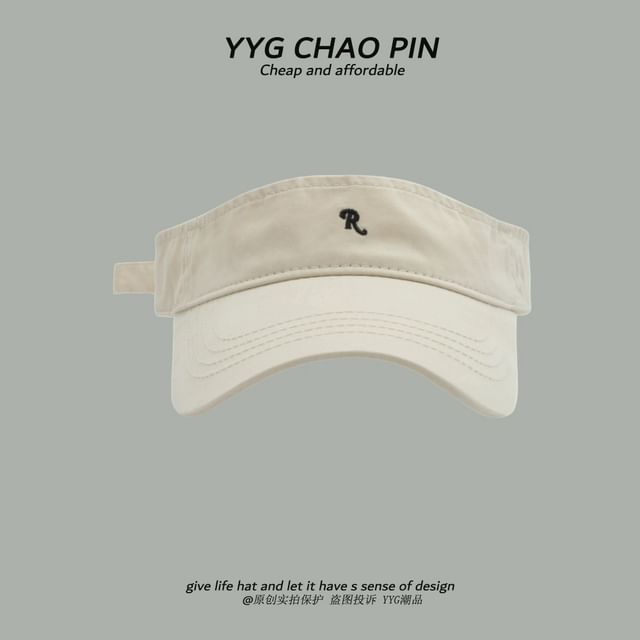 Visor Sun Lettering Embroidered