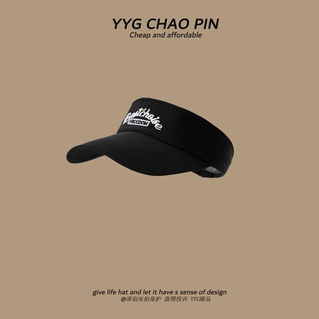 Visor Lettering Sun Embroidered
