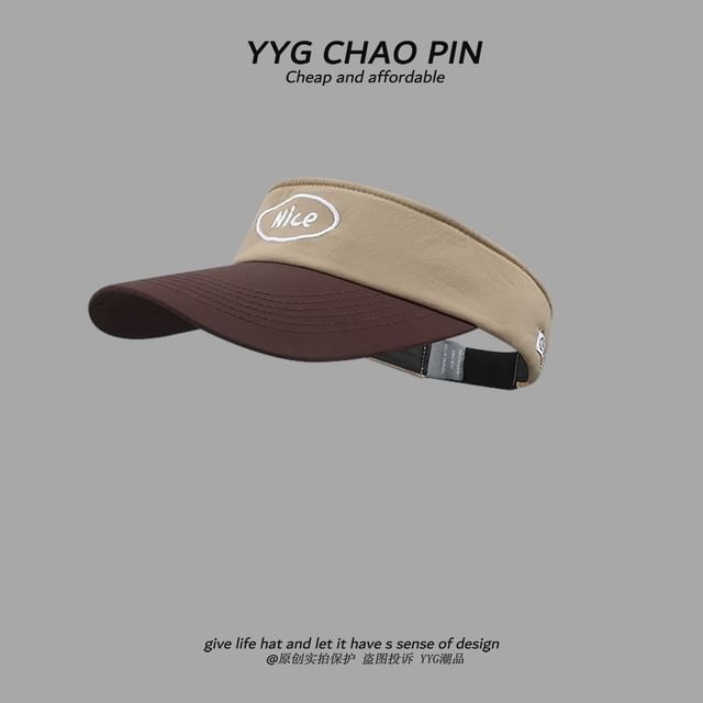 Two Sun Lettering Visor Tone Embroidered