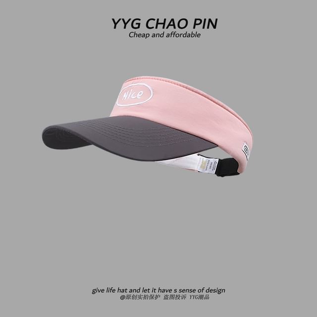 Two Sun Lettering Visor Tone Embroidered