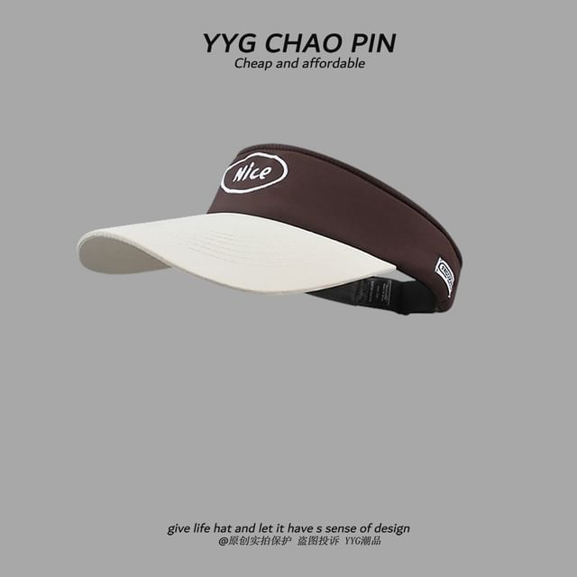 Two Sun Lettering Visor Tone Embroidered
