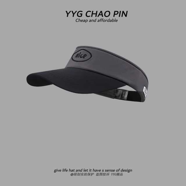 Two Sun Lettering Visor Tone Embroidered