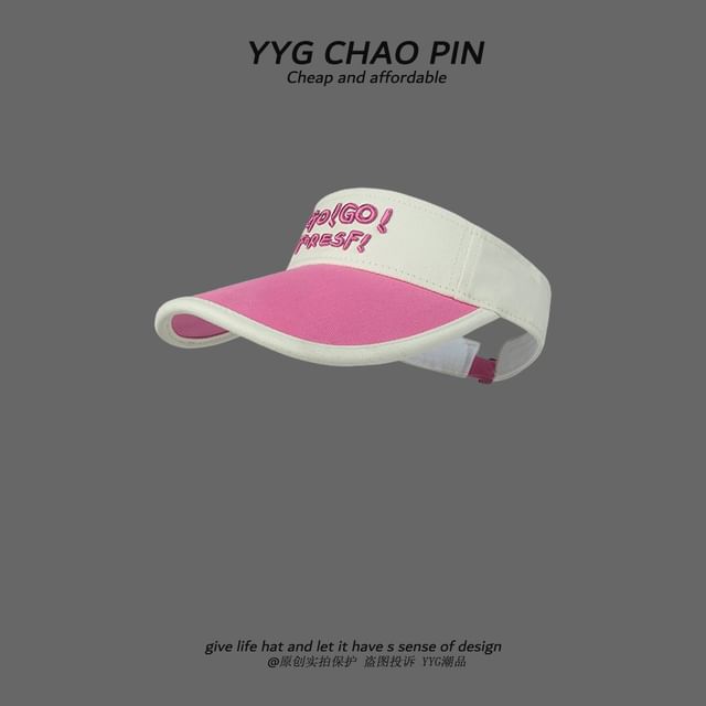 Sun Embroidered Visor Tone Lettering Two