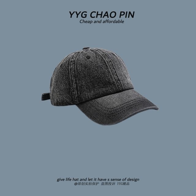 Baseball Cap Denim Washed