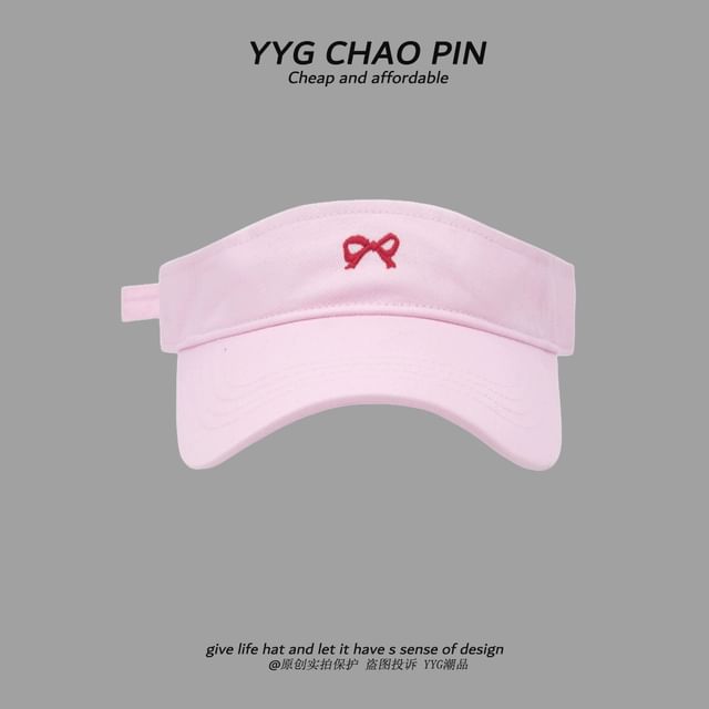 Sun Embroidered Visor Bow