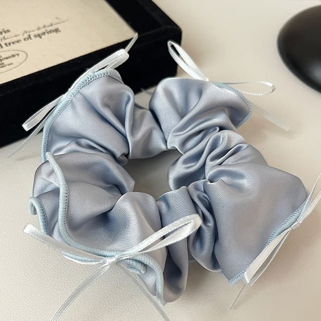 Bow Fabric Scrunchie