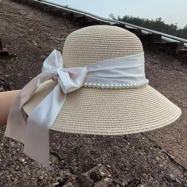 Bow Straw Hat