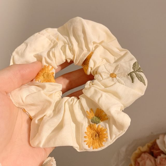 Bandana Floral (Various Scrunchie / Designs) Embroidered