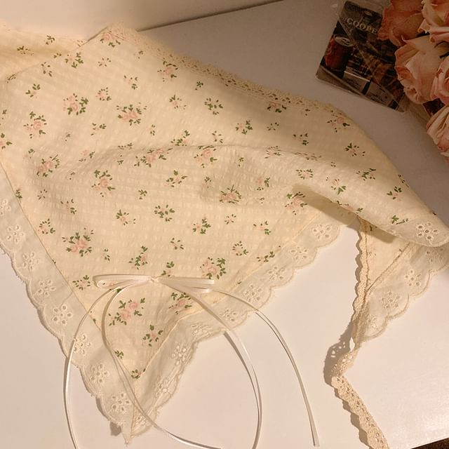 Trim Floral / Bandana Designs) (Various Lace Scrunchie