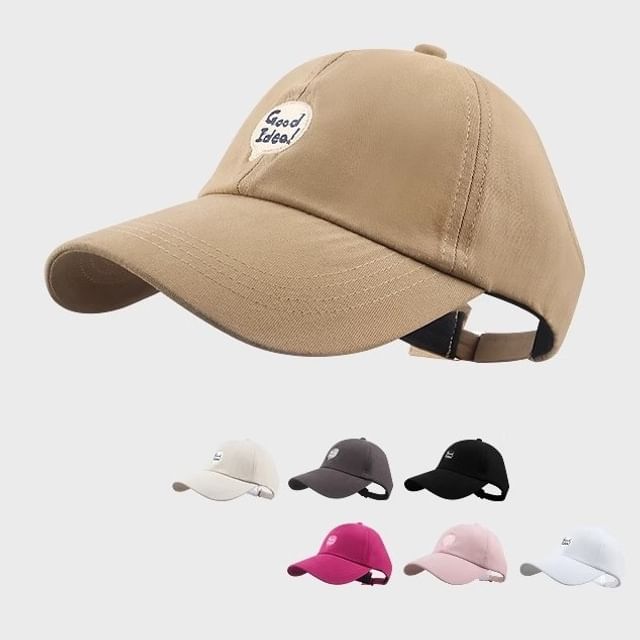 Top Baseball Lettering Open Cap Embroidered