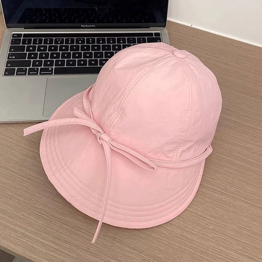 Hat Sun Plain Quick Bow Dry