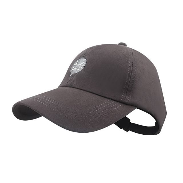 Top Baseball Lettering Open Cap Embroidered
