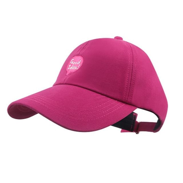 Top Baseball Lettering Open Cap Embroidered