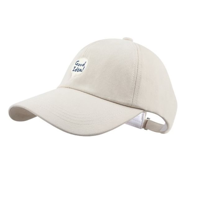 Top Baseball Lettering Open Cap Embroidered