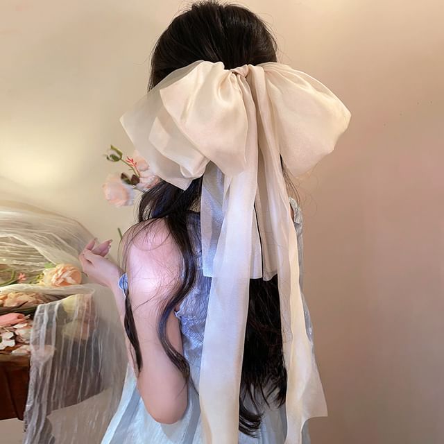 Clip Hair Fabric Bow