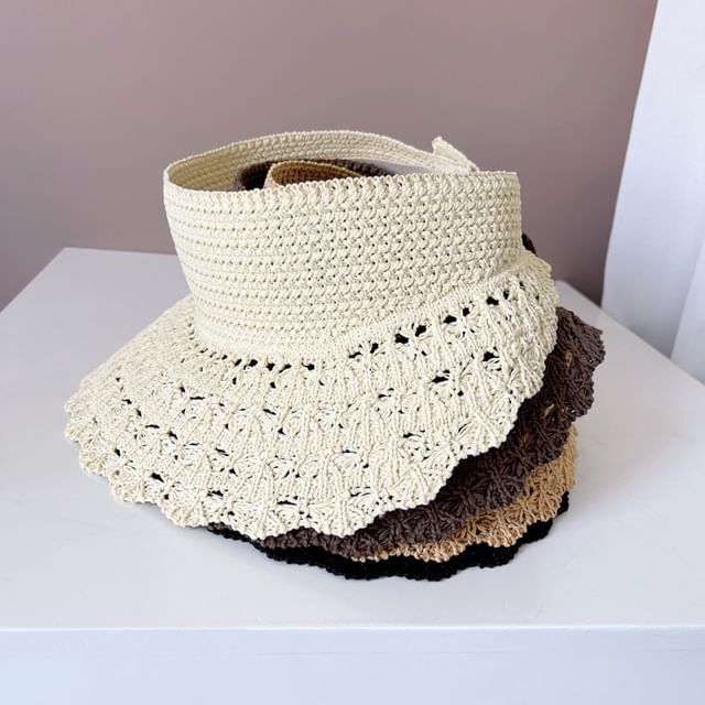 Knit Plain Sun Visor