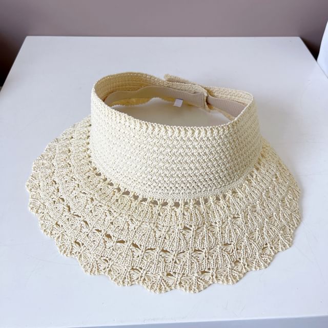 Knit Plain Sun Visor