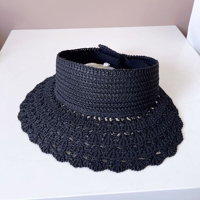 Knit Plain Sun Visor