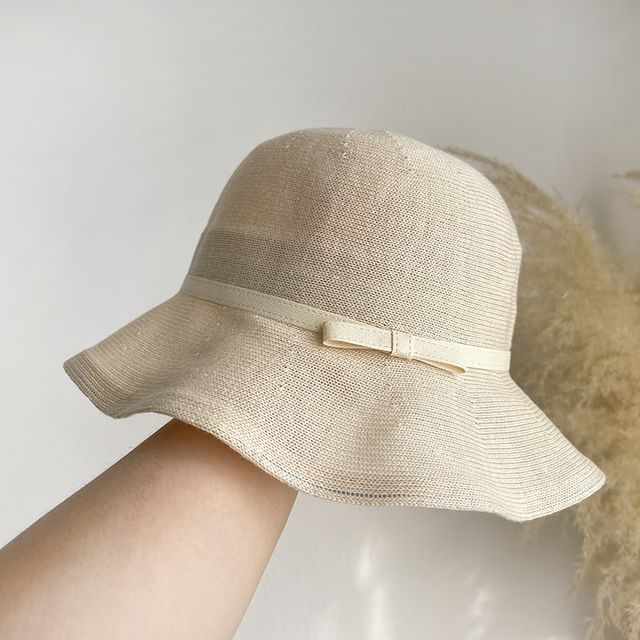 Bow Plain Bucket Hat